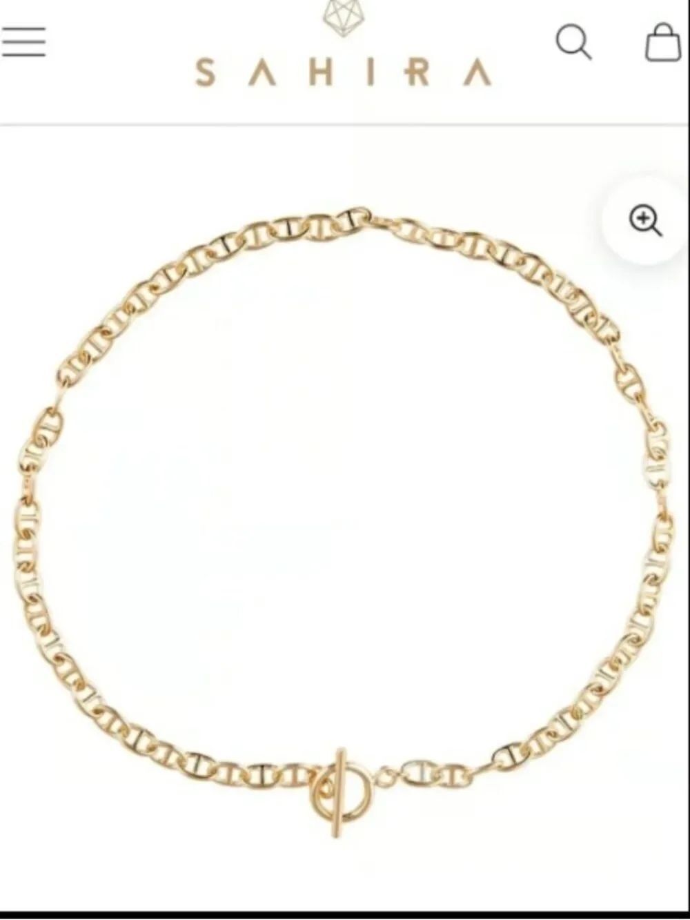 Sahira Roxanne Chain Necklace Gold - NWT